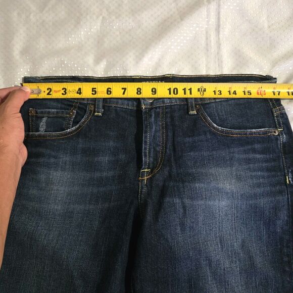 Lucky Brand Jeans Womens 14/32 Dark Wash Easy Rider Baggy Y2k Bootcut Mid Rise - Picture 12 of 15